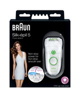 Silk Epil 5 Epilator & Hair Removal System with 7 extras